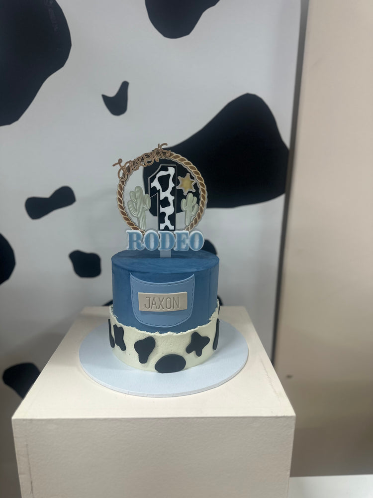 First rodeo cake topper