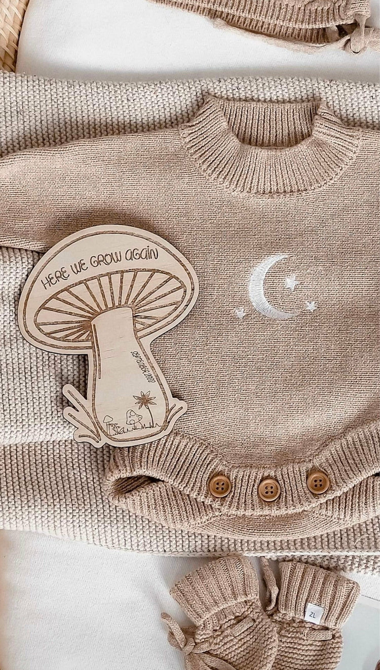 Here we grow again mushroom announcement