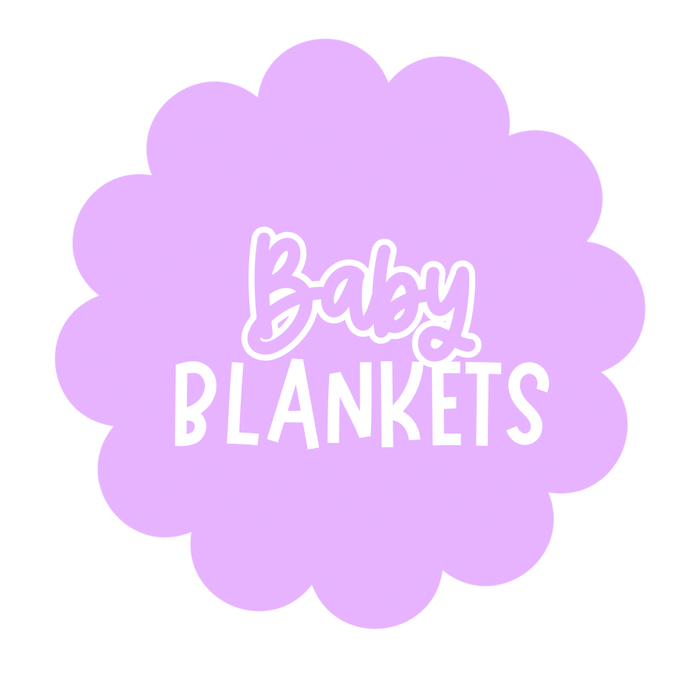 Personalised cotton knit baby blanket