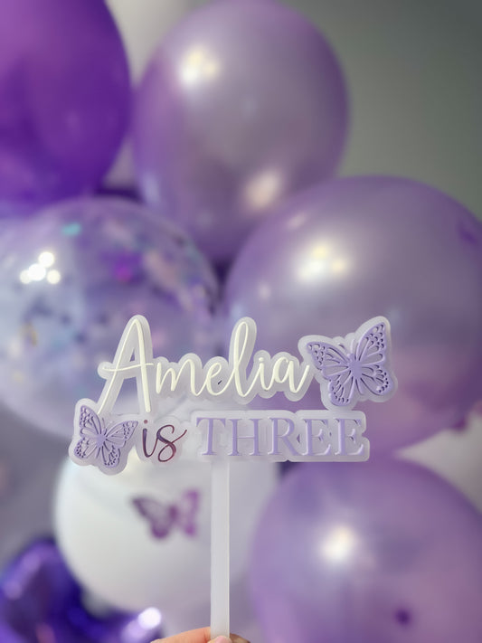 Butterfly cake topper