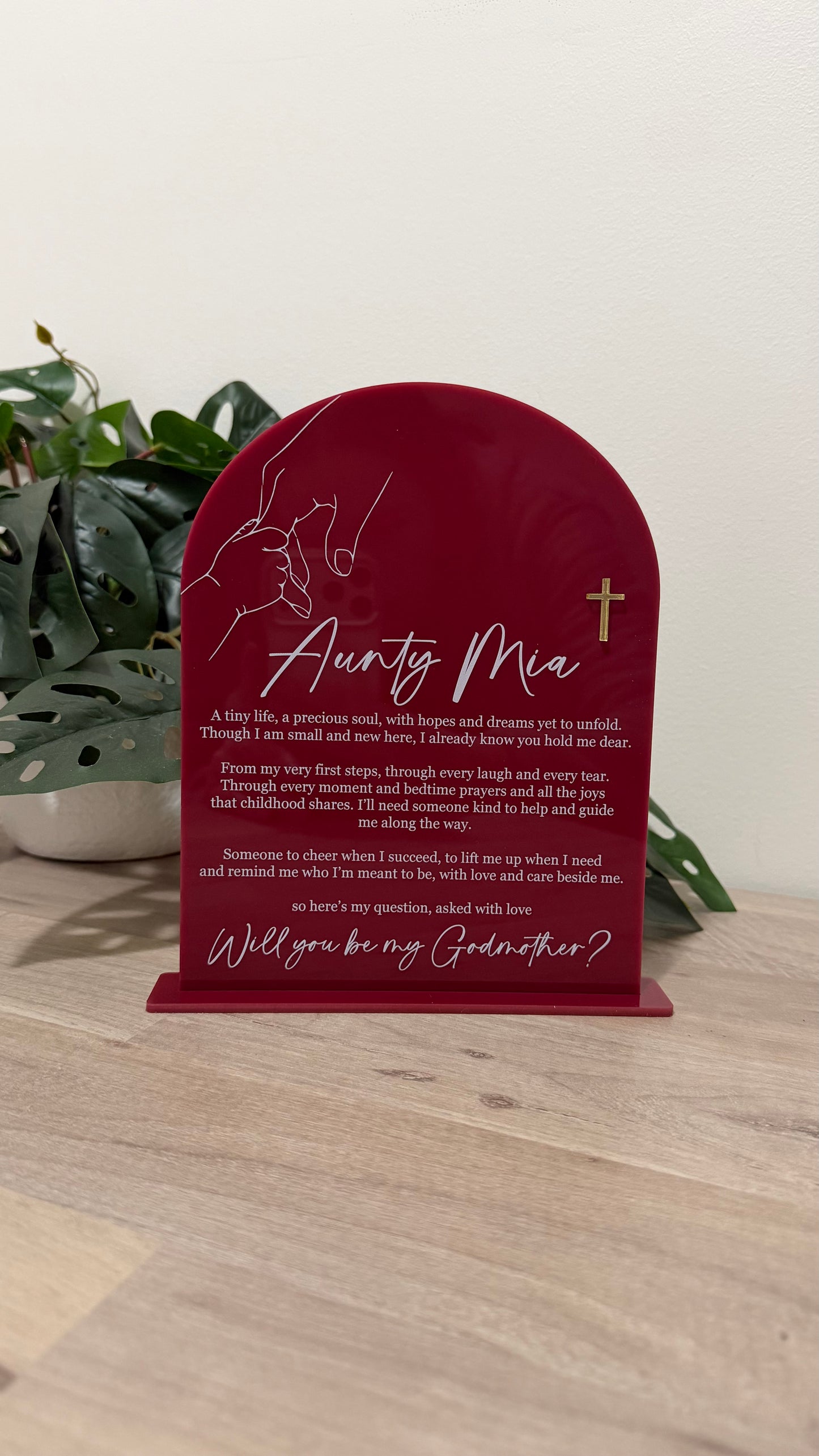 God parent plaque