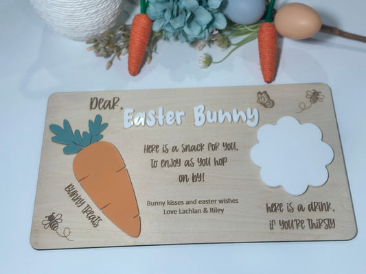 Easter bunny treat tray