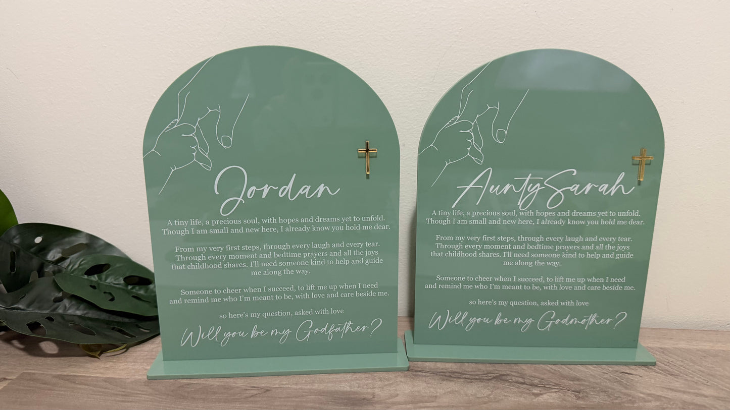 God parent plaque