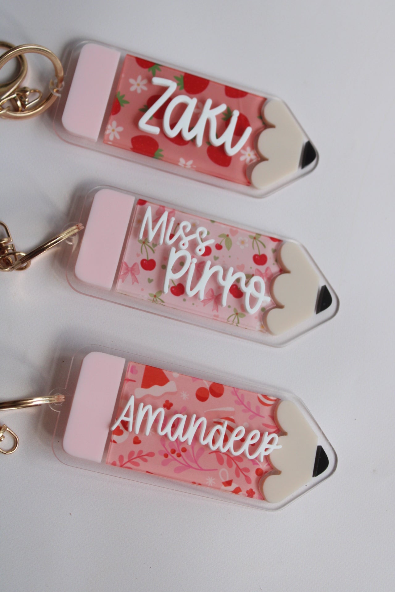 Teacher gift pack- Keyring, ornament and sticky note holder