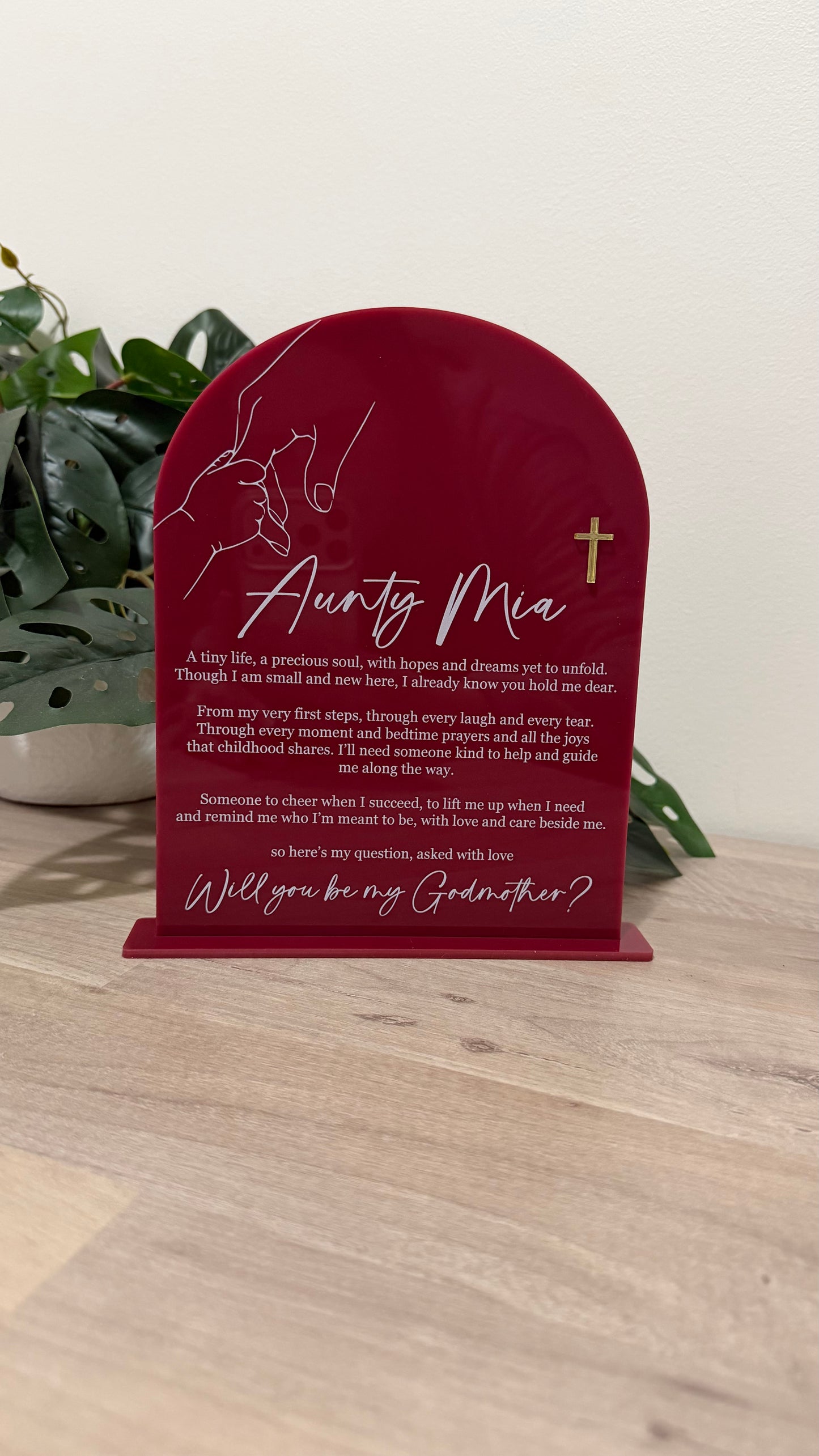 God parent plaque