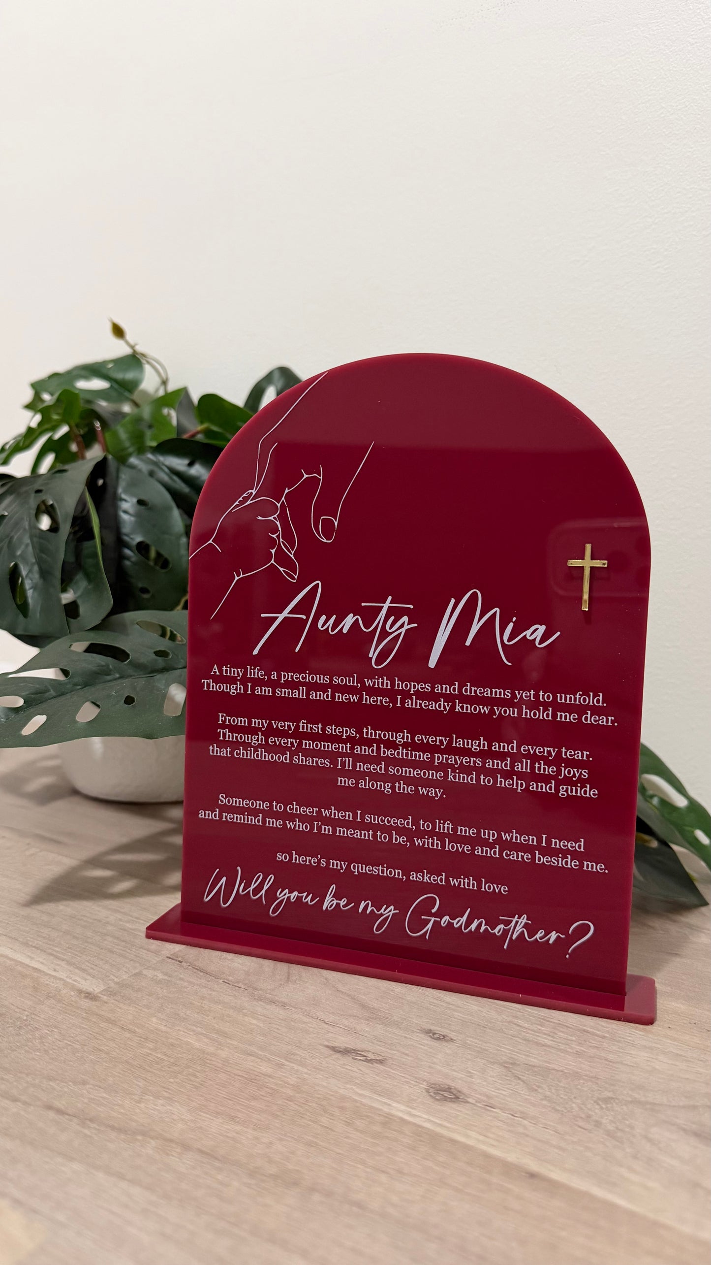God parent plaque