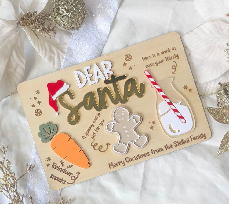 Santa treat tray