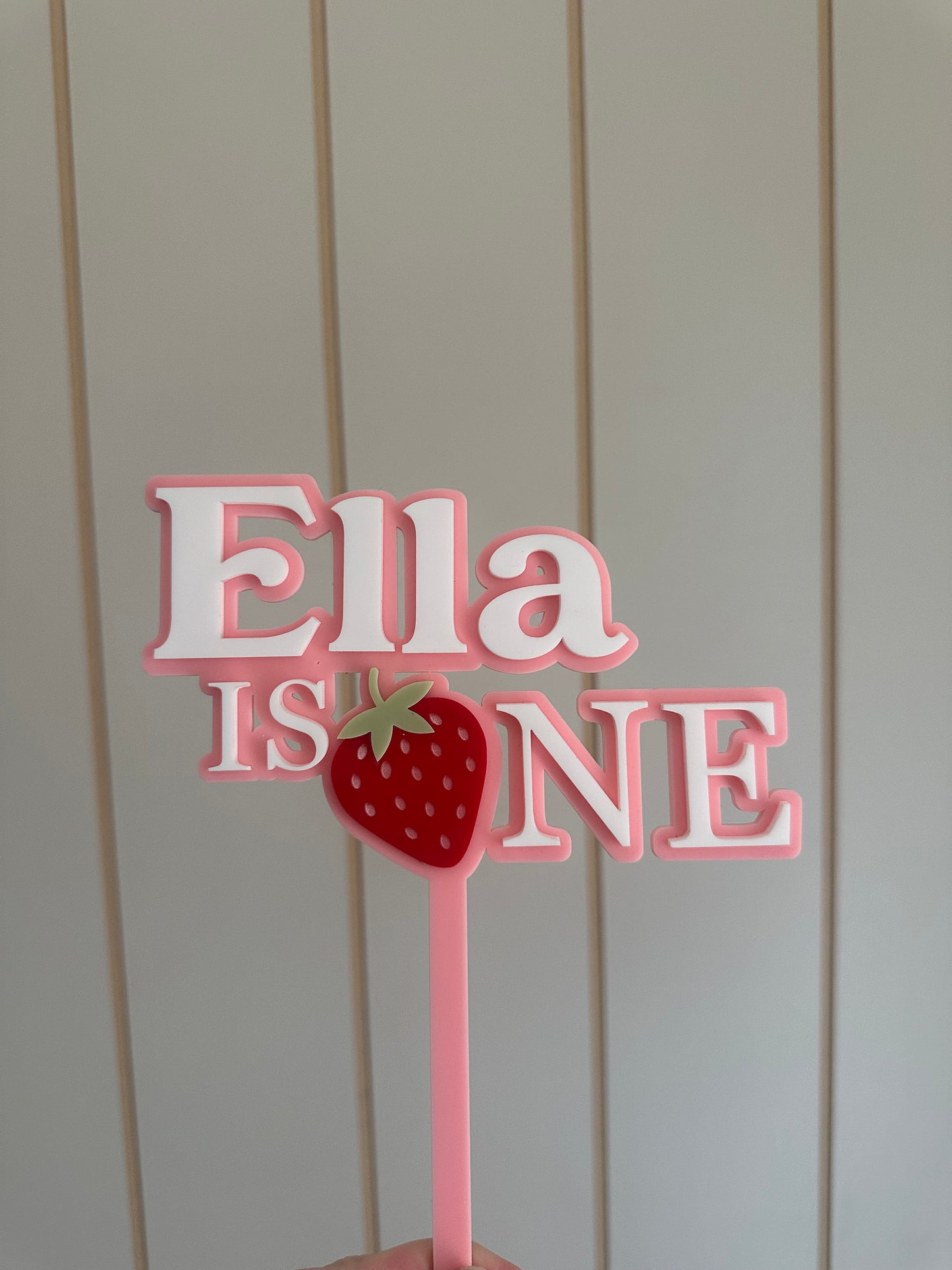 Berry one cake topper