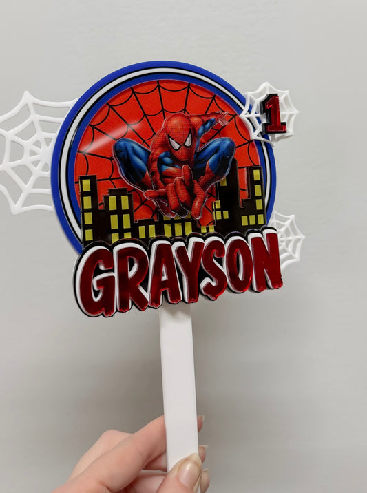 Spider-Man cake topper