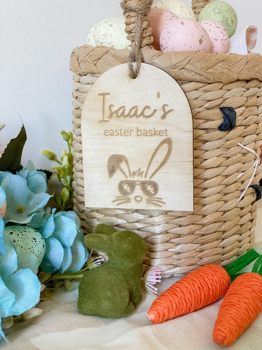 Easter basket tag