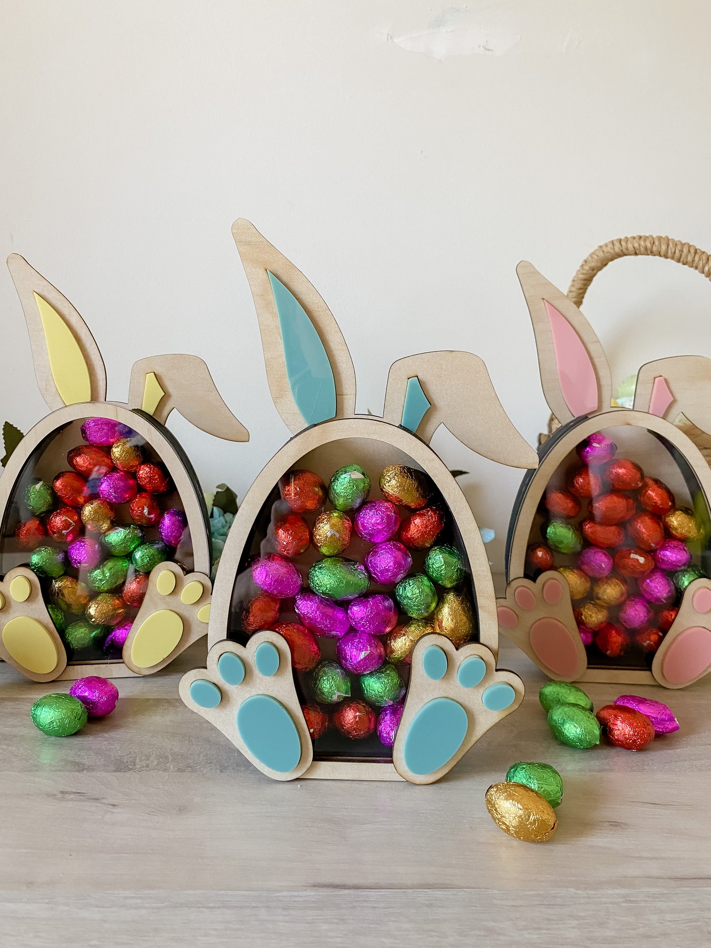 Easter egg drop box bunny