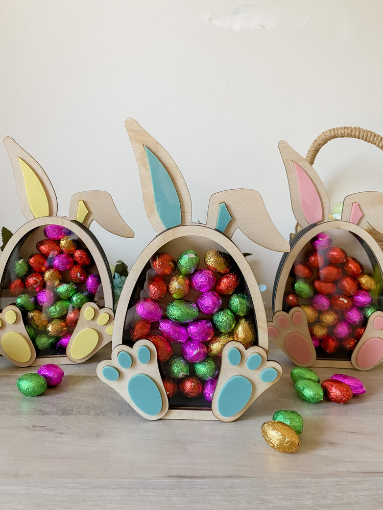 Easter egg drop box bunny