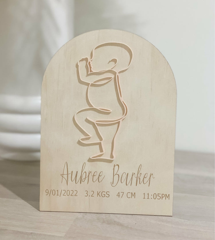 Newborn Plaque