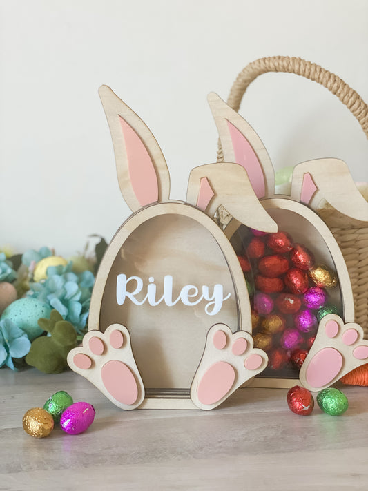 Easter egg drop box bunny