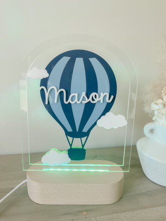 Hot air balloon night light