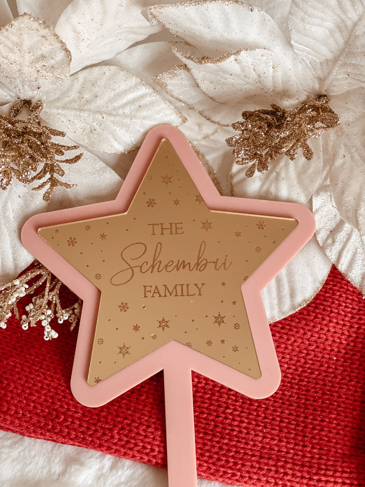 Personalised Christmas tree star