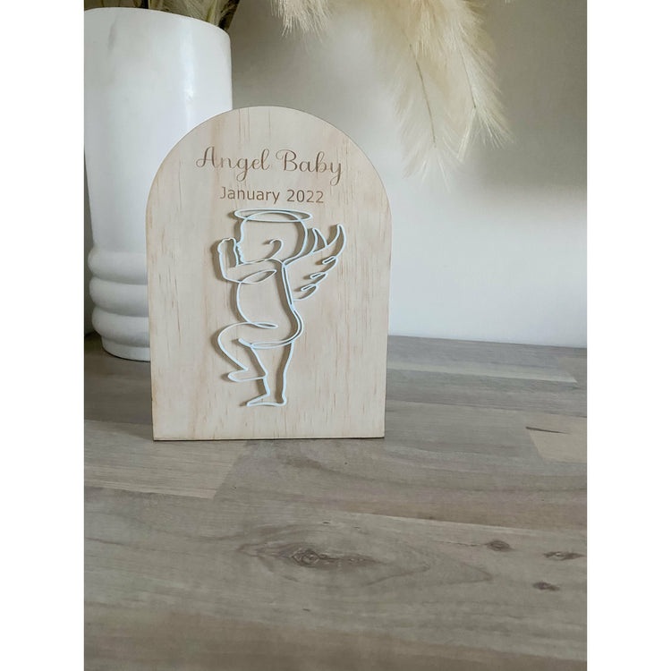 Infant loss memorial plaque